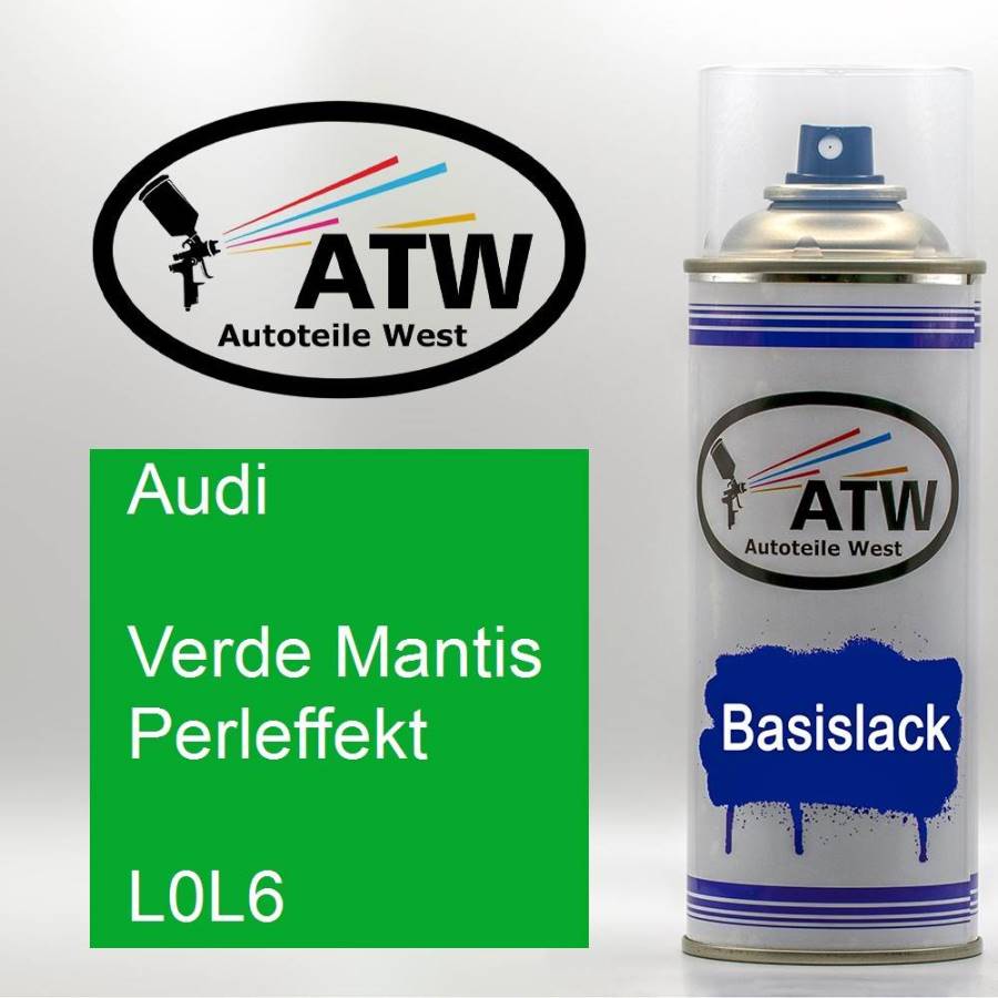 Audi, Verde Mantis Perleffekt, L0L6: 400ml Sprühdose, von ATW Autoteile West.